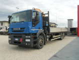 Iveco Stralis 330 cassone fisso con gru 