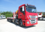 Iveco X-WAY 510 cassone fisso con gru 