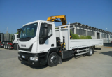Iveco 120E22 cassone fisso con gru 