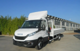 Iveco Daily 60C18 con gru e cassone fisso