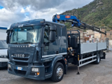 Iveco Eurocargo 160E25 gru PM + cassone fisso 6.30